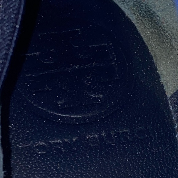 Tory Burch Caroline 2 Ballet Flats Dark Blue/White Striped Sz 6M Women’s - Picture 14 of 14